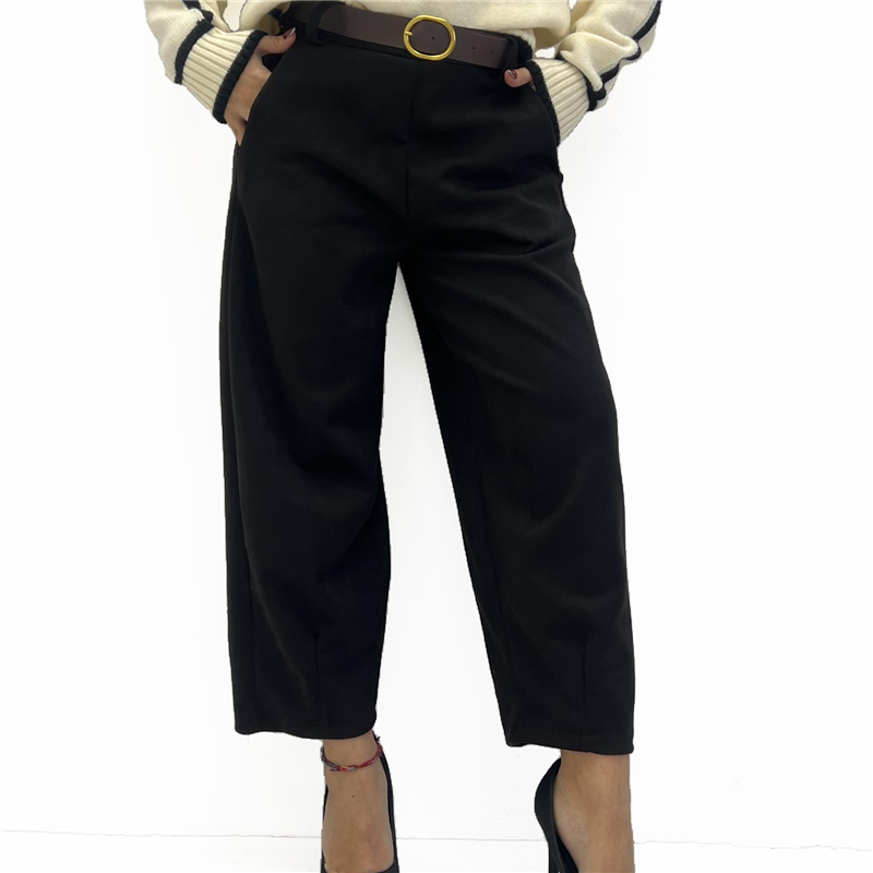 pantalone modello balloon alcantara